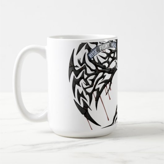Mug Force à travers la douleur – Citation motivationne (Gauche)