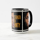 Mug Force dans l'unité - Donner du pouvoir à l'art afr (Devant droit)