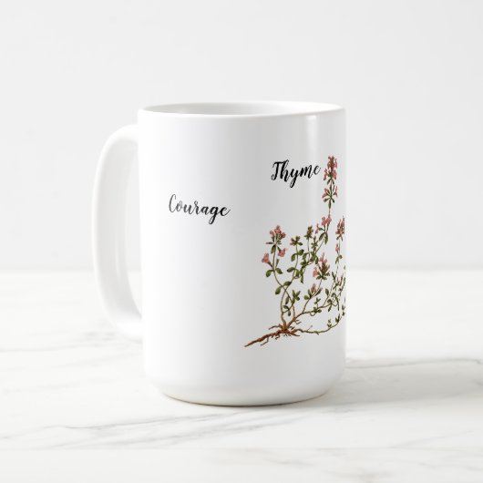 Mug Force du Courage de thym (Devant gauche)