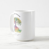 Mug Force et résilience Carte d'affirmation positive (Devant gauche)