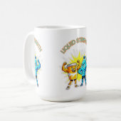 Mug Force Liquide – Design de Muscle de Jus et d'Eau D (Devant gauche)