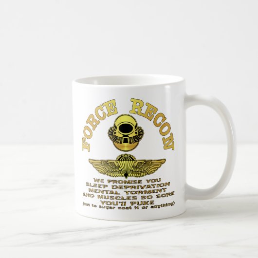 Mug Force Recon Nous Vous Promettons... (Droite)