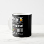 Mug Forensic Scientist Packaging & Handling Étiquette  (Devant gauche)