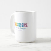 Mug Foreskin : Mon F-Word Préféré — Coloré (Devant gauche)