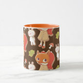 Mug Forest Bakery : motif de fille renard et biscuits (Centre)