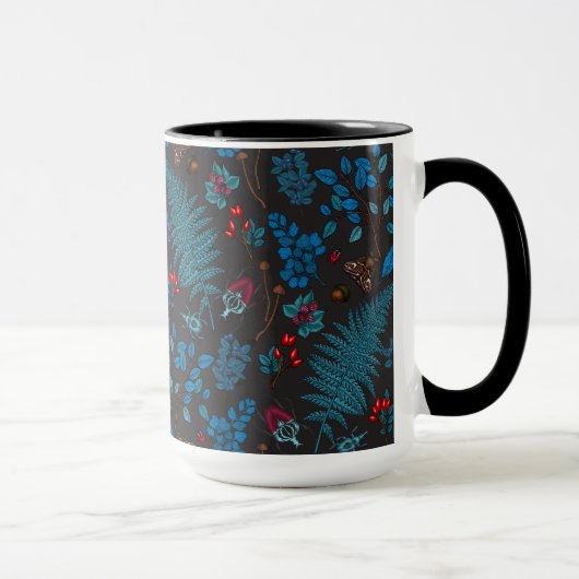 Mug Forest berries, leaves and bugs 1 (Droite)