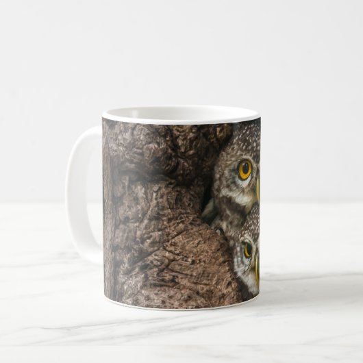 Mug Forest | Deux Owls Looking (Devant gauche)