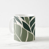 Mug Forest Sage Tropical Leaf Silhouette (Devant gauche)