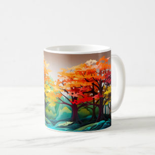 Mug forestier vibrant