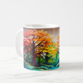 Mug forestier vibrant (Devant gauche)