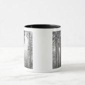Mug Forêt à feuillage persistant en hiver (Centre)