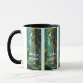 Mug Forêt Arbre Force Méditation Nature Fondée (Gauche)