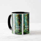 Mug Forêt Arbre Force Méditation Nature Fondée (Devant gauche)