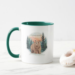 Mug Forêt artistique de maman ours colorée