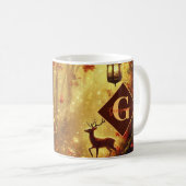 Mug Forêt automnale dorée personnalisée (Devant droit)