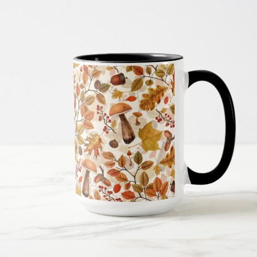 Mug Forêt automnale sur blanc (Droite)
