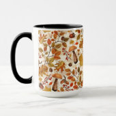 Mug Forêt automnale sur blanc (Gauche)