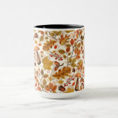 Mug Forêt automnale sur blanc (Centre)