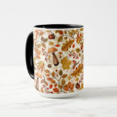 Mug Forêt automnale sur blanc (Devant gauche)
