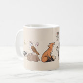 Mug Forêt avec animaux (Devant gauche)