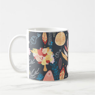 Mug Forêt d'automne : Beauté saisonnière texturée.