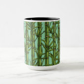 Mug Forêt de bambou sur bleu clair (Centre)