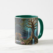 Mug Forêt de cascade de l'arbre mou Imaginaire (Devant droit)