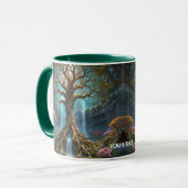 Mug Forêt de cascade de l'arbre mou Imaginaire (Devant gauche)