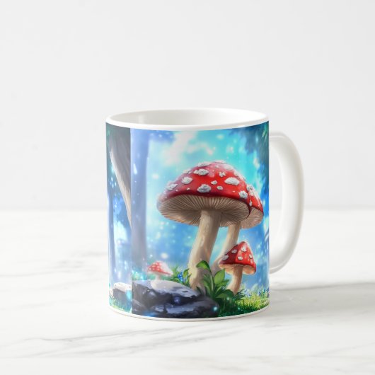 Mug Forêt de Champignons (Devant droit)