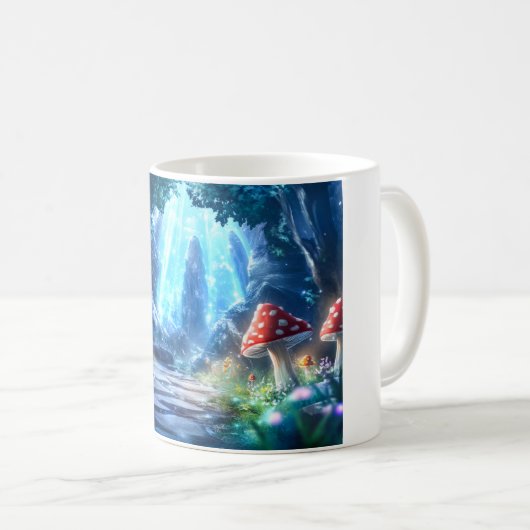 Mug Forêt de Champignons (Devant droit)