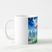 Mug Forêt de champignons Fantastique Art (Gauche)