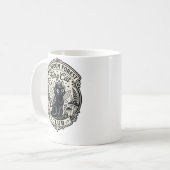 Mug Forêt de champignons Fée Chat Drôle Chat Graphique (Devant gauche)