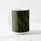 Mug Forêt de conifères fractale (Devant gauche)