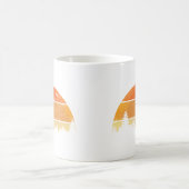 Mug Forêt de coucher de soleil rétro (Centre)