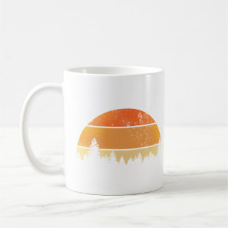 Mug Forêt de coucher de soleil rétro