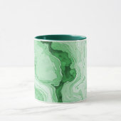 Mug Forêt de Druzy Agate Verte Illusion (Centre)