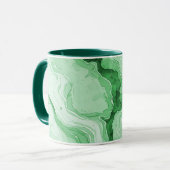Mug Forêt de Druzy Agate Verte Illusion (Devant gauche)