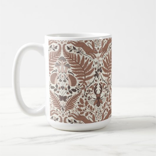 Mug Forêt de mousse de Mocha/Bois et plantes (Gauche)