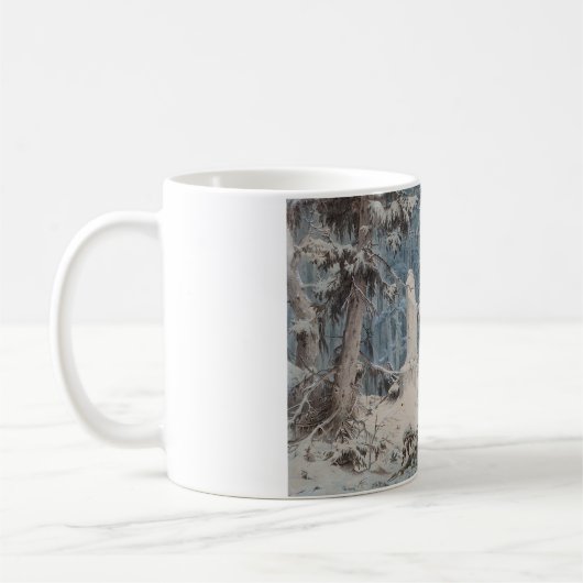 Mug Forêt de neige (par Andreas Achenbach) (Gauche)