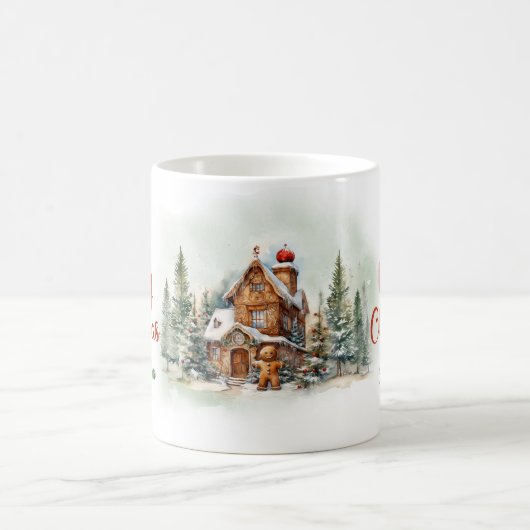 Mug Forêt de Noël confortable avec gnome (Centre)