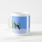Mug Forêt de Noël Giant Schnauzer (Devant gauche)