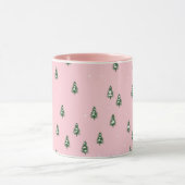 Mug Forêt De Noël Minimale En Rose (Centre)