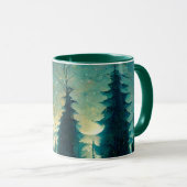 Mug Forêt de pins magique (Devant droit)