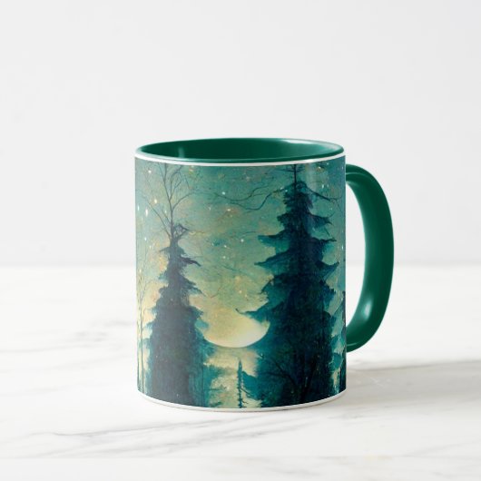Mug Forêt de pins magique (Devant droit)