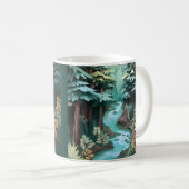 Mug Forêt de rivière imprimée 3D (Devant droit)