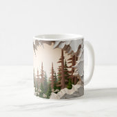 Mug Forêt de sébois 3D (Devant droit)