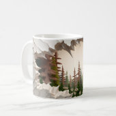 Mug Forêt de sébois 3D (Devant gauche)