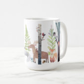 Mug Forêt de verdure d'arbres d'animaux de région (Devant droit)