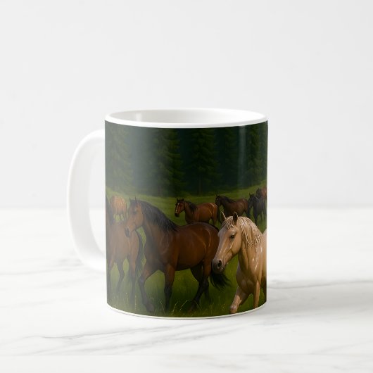 Mug Forêt des chevaux sauvages (Devant gauche)