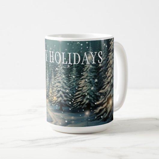 Mug Forêt d'hiver (Devant droit)